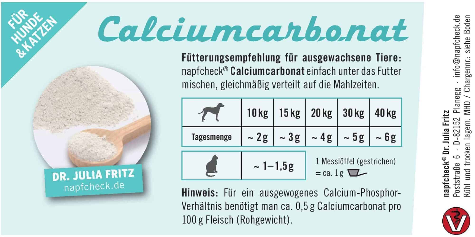 napfcheck Calciumcarbonat - Hunde und Katzen – Bild 3
