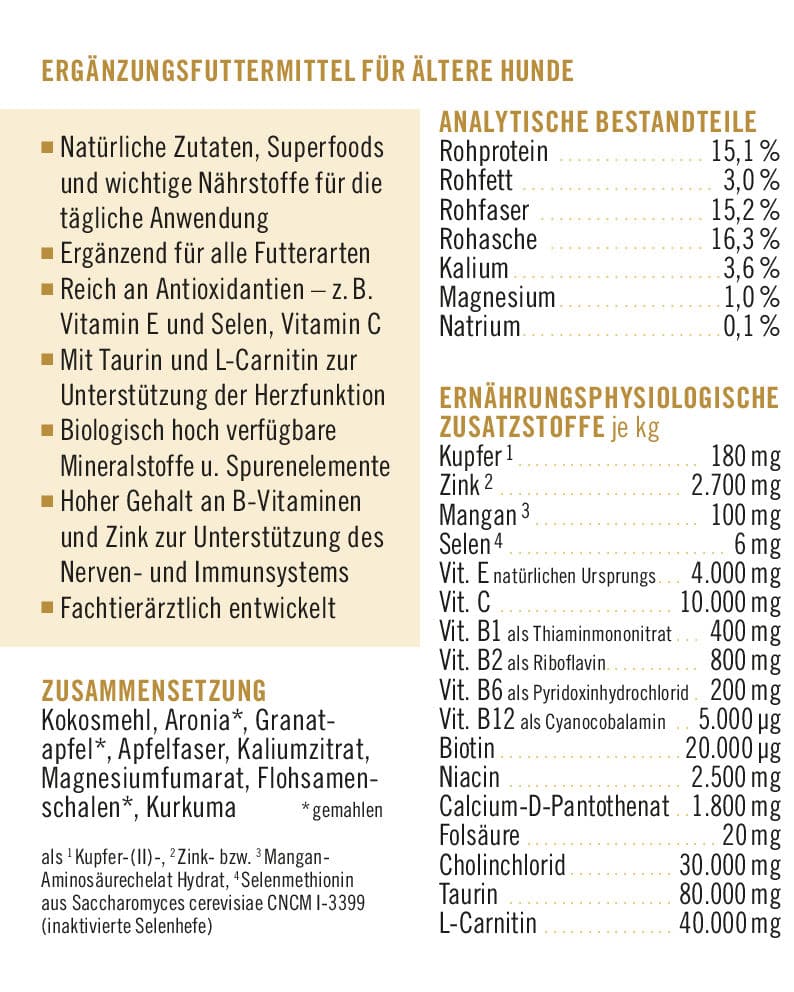 napfcheck Novomineral Senior SUPPORT - f. Hunde – Bild 4